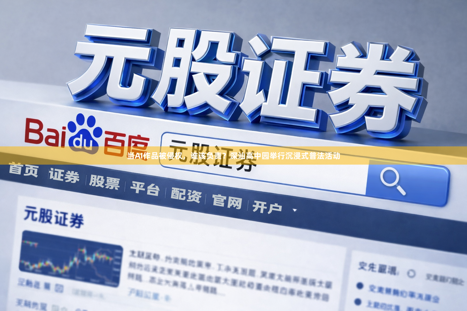 当AI作品被侵权，谁该负责？深汕高中园举行沉浸式普法活动