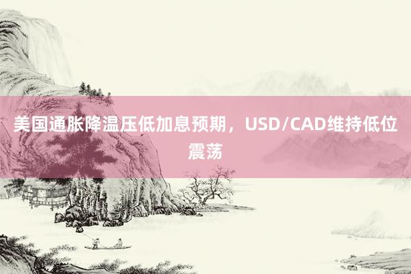 美国通胀降温压低加息预期，USD/CAD维持低位震荡