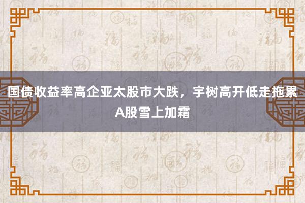 国债收益率高企亚太股市大跌，宇树高开低走拖累A股雪上加霜