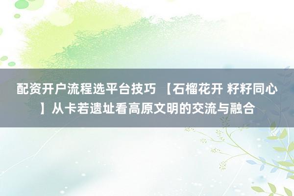 配资开户流程选平台技巧 【石榴花开 籽籽同心】从卡若遗址看高原文明的交流与融合